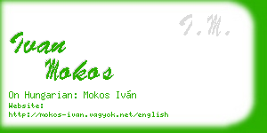 ivan mokos business card